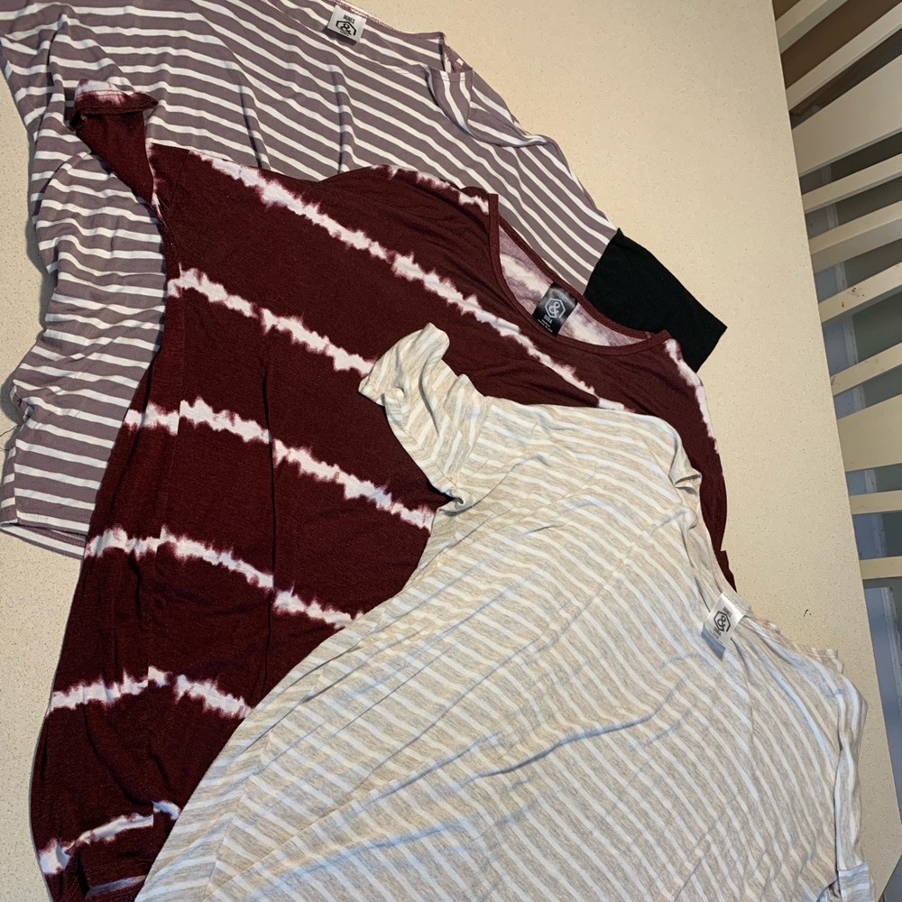 Set of (3) A&D dolman tees